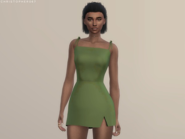 Sims 4 Honestly Dress by Chrisopher067 at TSR
