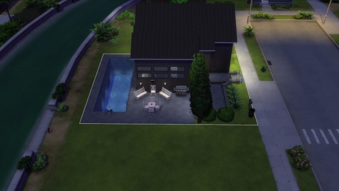Sims 4 Mini Modern Luxury Home by Hagraven at Mod The Sims