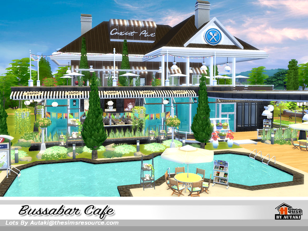 Sims 4 Bussabar Cafe by autaki at TSR