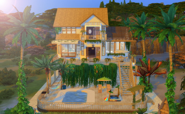 Sims 4 Summer Beach House at Lily Sims