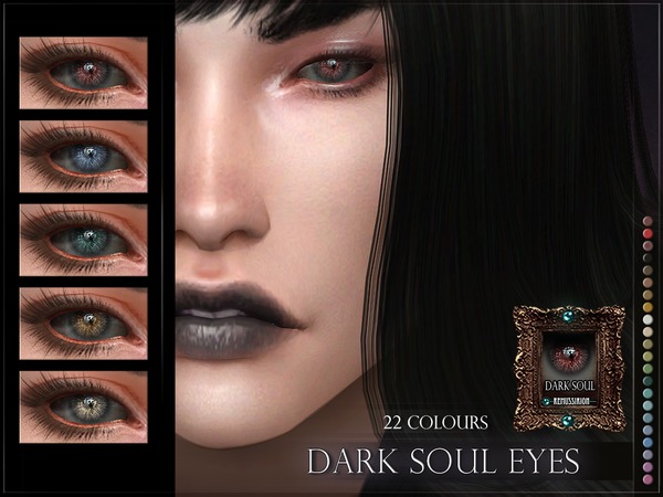 Sims 4 Dark Soul Eyes by RemusSirion at TSR