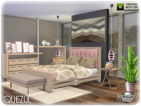 Sims 4 Quezul bedroom by jomsims at TSR