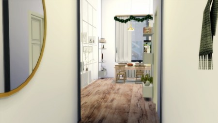 Scandinavian Christmas apartment at Zozo Sims