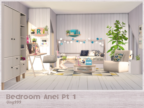 Sims 4 Bedroom Anel Pt. 1 by ung999 at TSR