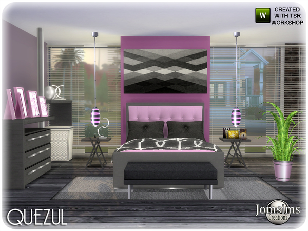 Sims 4 Quezul bedroom by jomsims at TSR