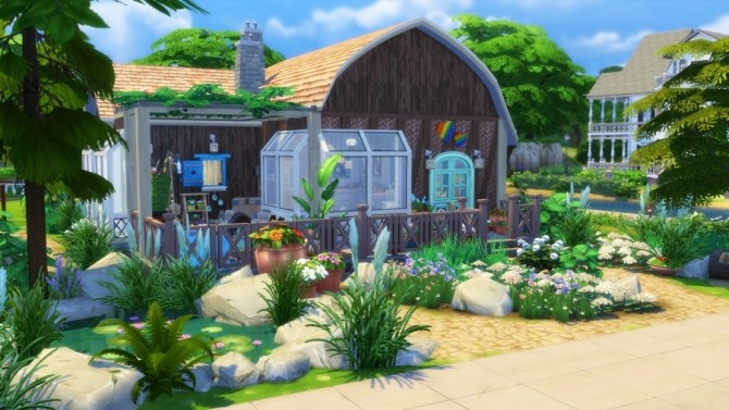 Sims 4 Bucolic barn by SundaySims at Sims Artists