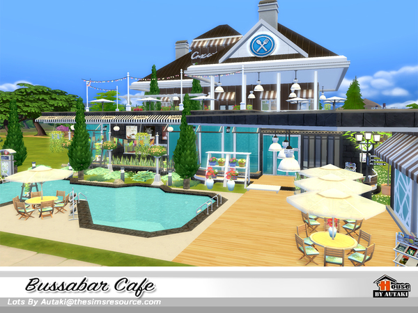 Sims 4 Bussabar Cafe by autaki at TSR