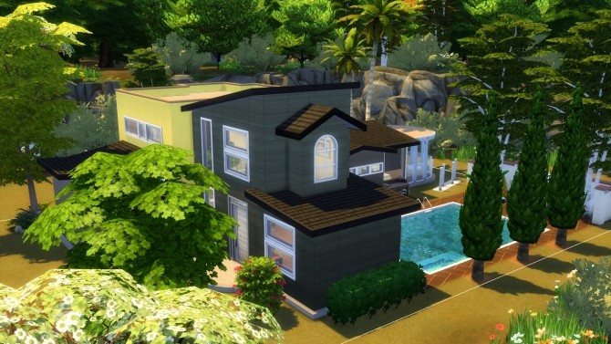 Sims 4 Yellow Creek Modern house by iSandor at Mod The Sims