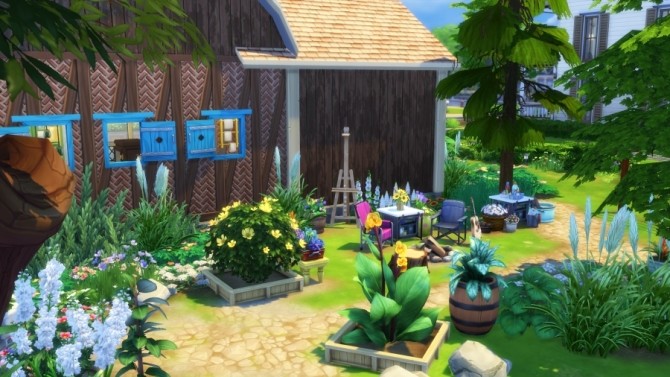Sims 4 Bucolic barn by SundaySims at Sims Artists