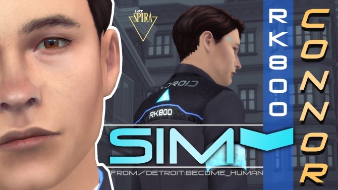 Sims 4 RK800 Connor (Sim) by LadySpira at Mod The Sims