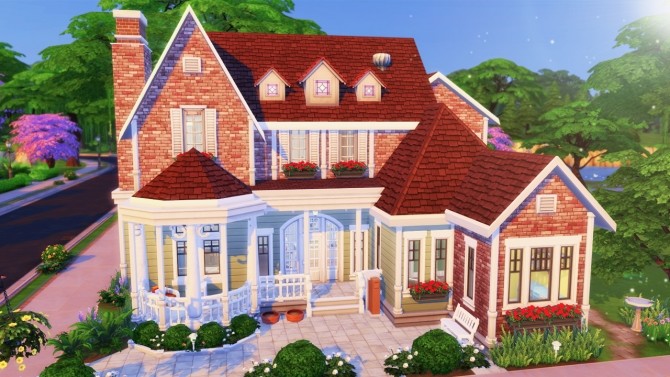 Sims 4 STRAWBERRY LANE house at BERESIMS