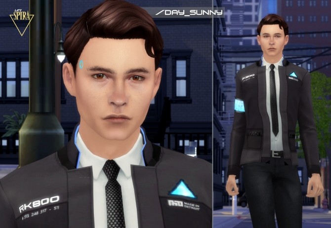 Sims 4 RK800 Connor (Sim) by LadySpira at Mod The Sims
