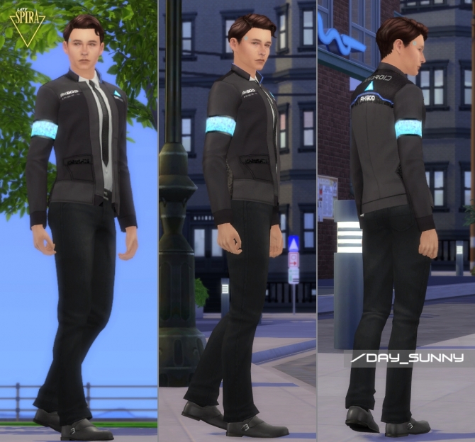 RK800 Connor (Sim) by LadySpira at Mod The Sims » Sims 4 Updates