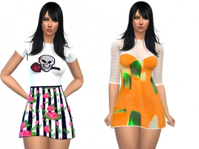 Sims 4 Outfit in 10 different colors at Louisa Creations4Sims