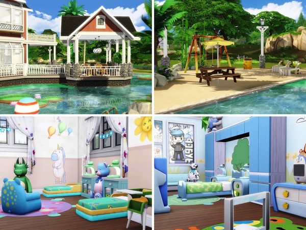 Sims 4 White Sail 2 house by MychQQQ at TSR