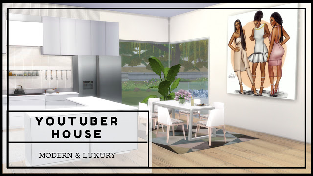 Sims 4 Modern and Luxury Youtuber House at Dinha Gamer