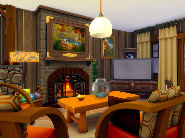 Sims 4 Tiny Autumn house Nocc by sharon337 at TSR