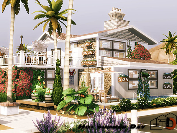 Sims 4 Hot summer Day house by Danuta720 at TSR