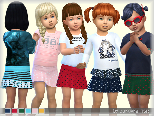 Sims 4 Skirt MSGM by bukovka at TSR