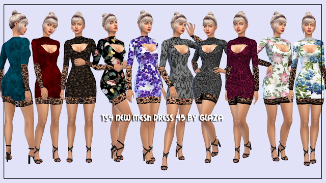 Sims 4 Dress 45 at All by Glaza