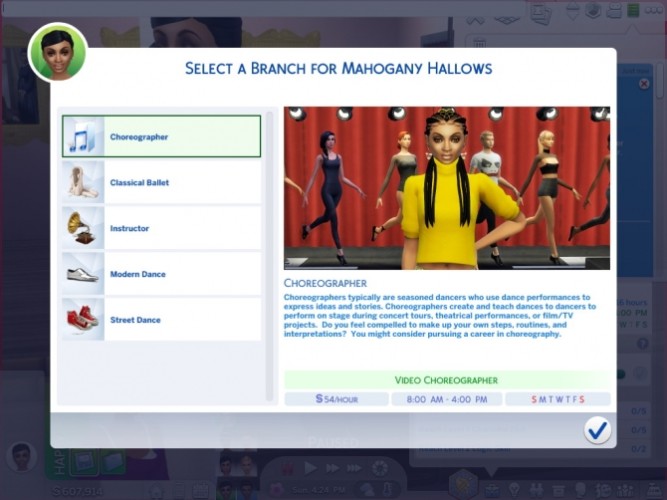 the sims 4 dancer career mod pack download