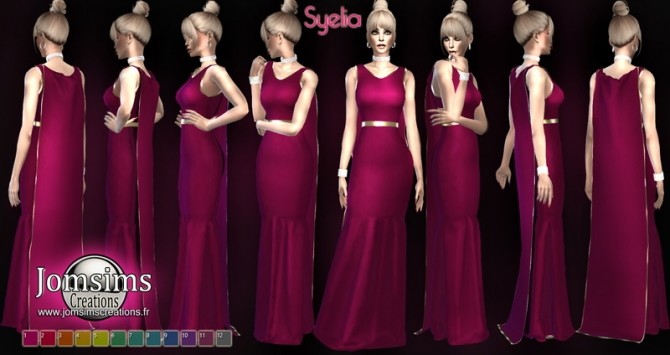 Sims 4 Syelia dress at Jomsims Creations