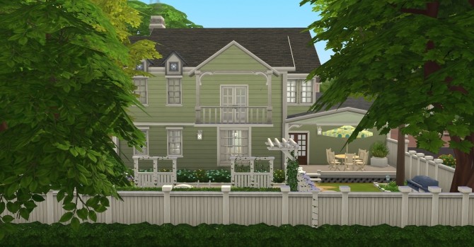 Sims 4 4352 Wisteria Lane house No CC by LianZiemas at Mod The Sims