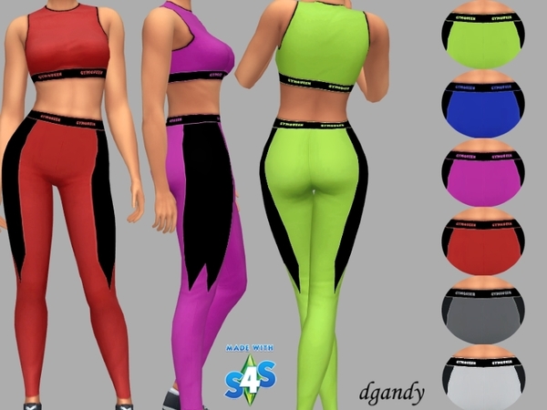 Sims 4 Yoga Outfit Gail by dgandy at TSR