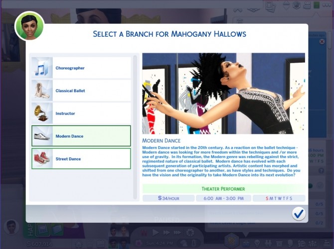 Sims 4 Ultimate Dancer Career by asiashamecca at Mod The Sims