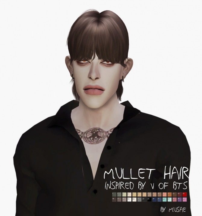 Sims 4 Mullet Hair at EFFIE