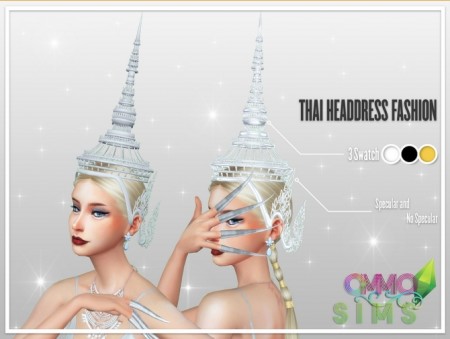 Thai Headdress Fashion at Ommo Sims