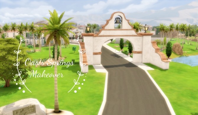 Sims 4 Oasis Springs Makeover at Via Sims
