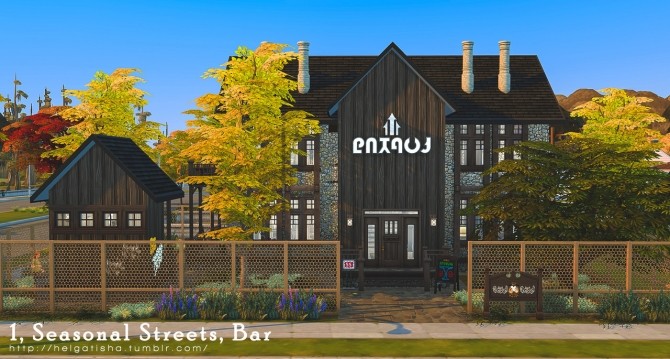 Sims 4 Seasonal Street house at Helga Tisha