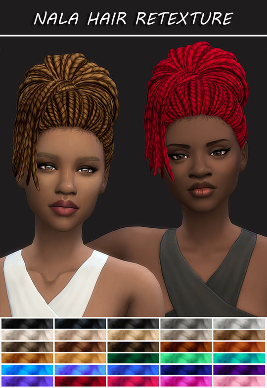 Nala Hair Braids Retexture at Maimouth Sims4 » Sims 4 Updates
