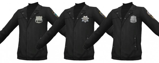Sims 4 Detective Jacket + Patched Denim Jacket at EFFIE