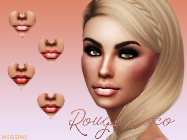 Sims 4 Rough Coco Lipstick at MSQ Sims
