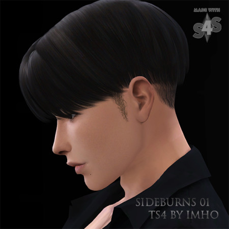 Sideburns 01 at IMHO Sims 4
