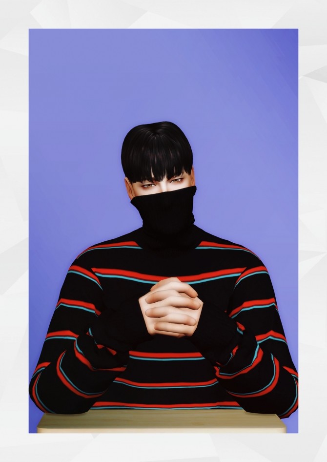 Sims 4 Turtleneck Sweater Covering Face at Gorilla