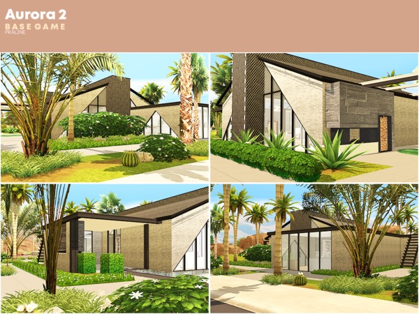 Sims 4 Aurora 2 house by Pralinesims at TSR