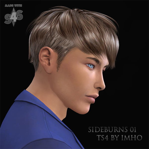 Sims 4 Sideburns 01 at IMHO Sims 4
