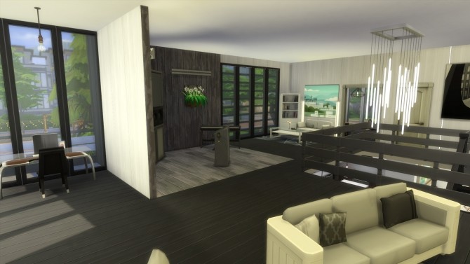 Sims 4 Mattina No CC Modern Home by Kokosas at Mod The Sims