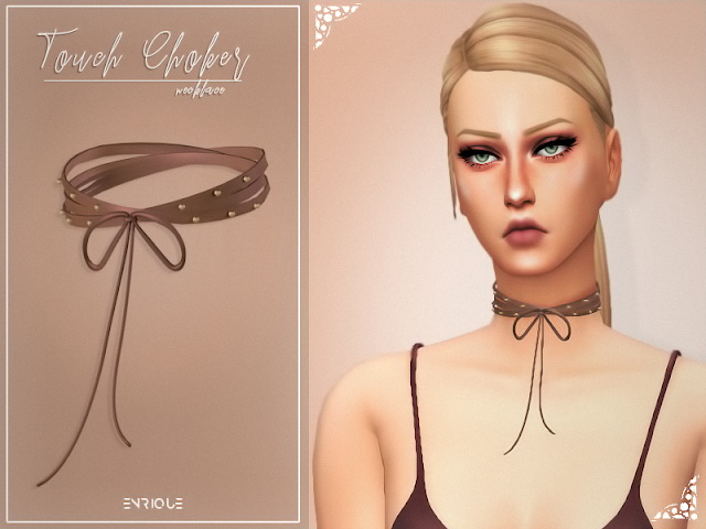 Sims 4 Touch Choker at Enriques4