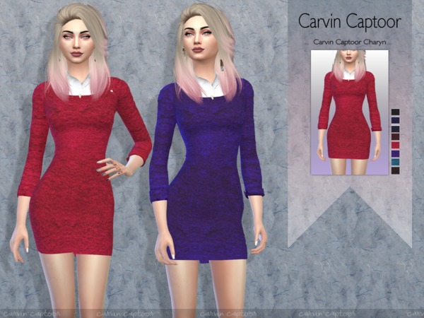 Sims 4 Charin dress by Carvin Captoor at TSR
