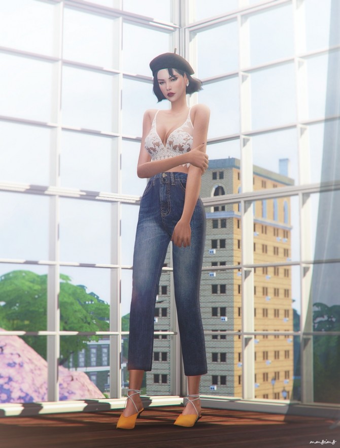 Sims 4 Ballerina Mule at MMSIMS