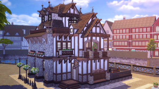 Sims 4 Old Town Pub at Akai Sims – kaibellvert