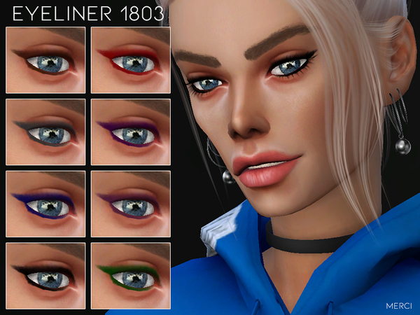 Sims 4 Eyeliner 1803 by Merci at TSR