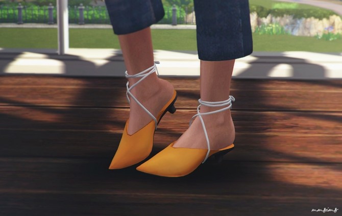 Sims 4 Ballerina Mule at MMSIMS