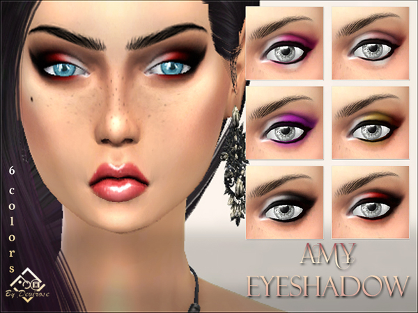 Sims 4 Amy Eyeshadows by Devirose at TSR