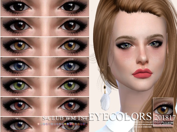 Sims 4 Eyecolors 201817 by S Club WM at TSR