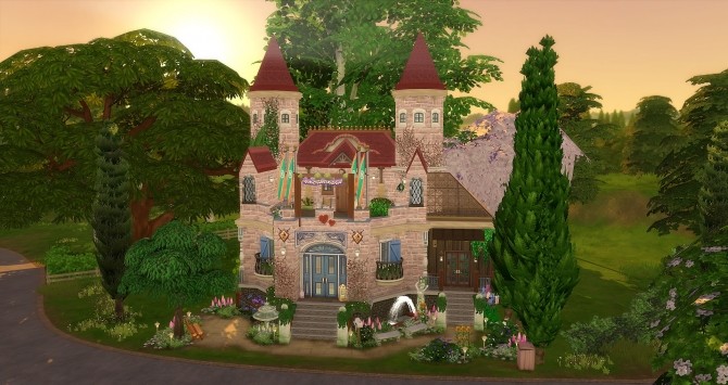 Sims 4 Elven Castle by Angerouge at Studio Sims Creation